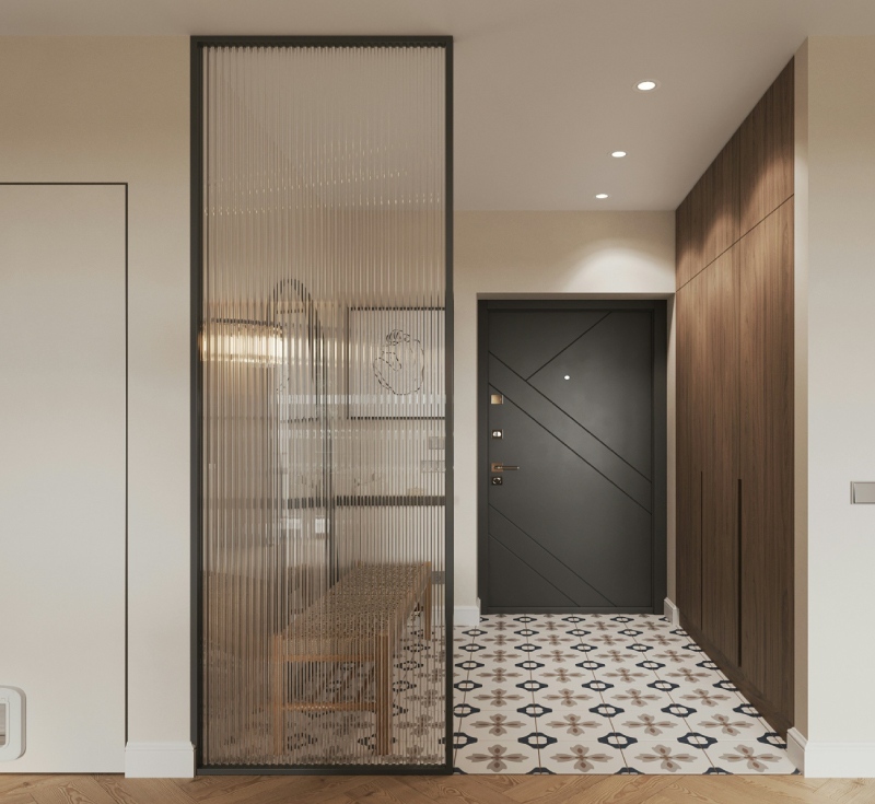 Fluted Reeded Glass High Transparency Partition for Various Commercial Spaces