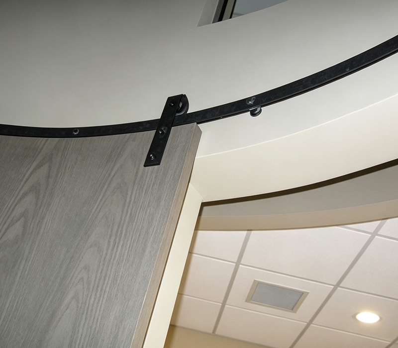 Curved Modern Sliding Hardware Kit