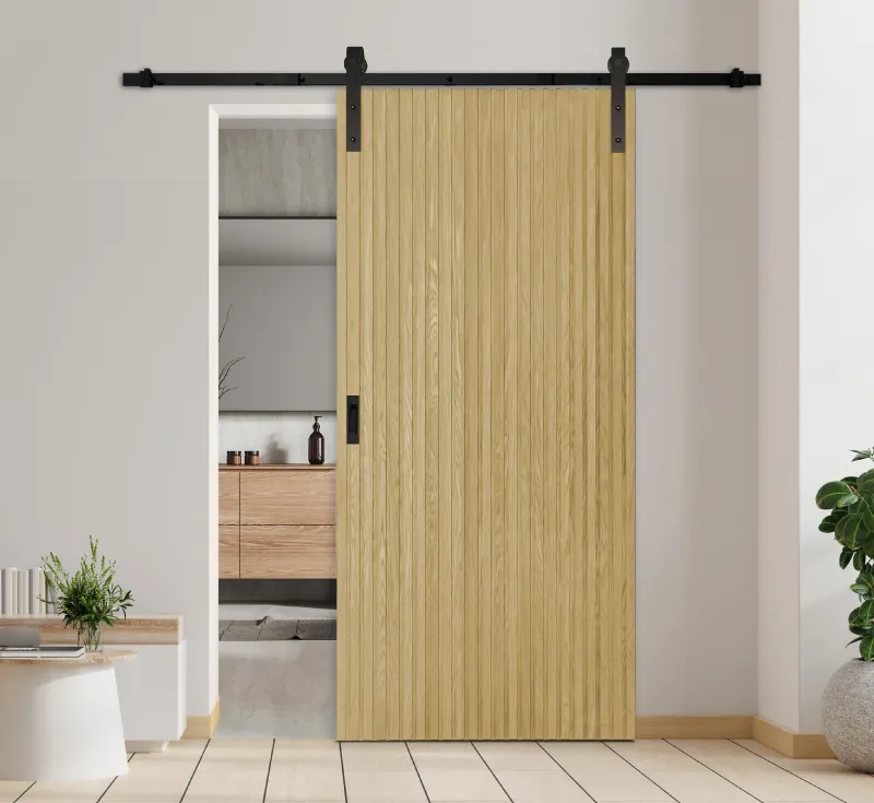 Wooden Sliding Barn Door with Barn Door Hardware Kit A01