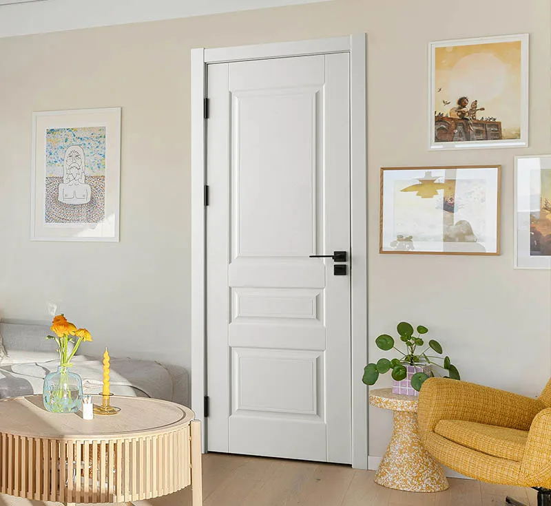 White 4‑Panel Recessed Moulded Interior Door, Multi‑Recessed‑Panel Solid Swing Door for Wholesale Residential & Multi‑Unit Projects