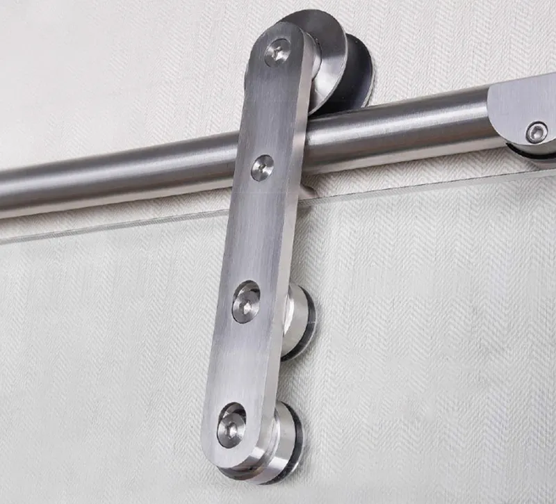 Rust‑Proof Stainless Steel Barn Door Sliding System, Full Mount Hardware Kit for Villa & Apartment Interior Renovation